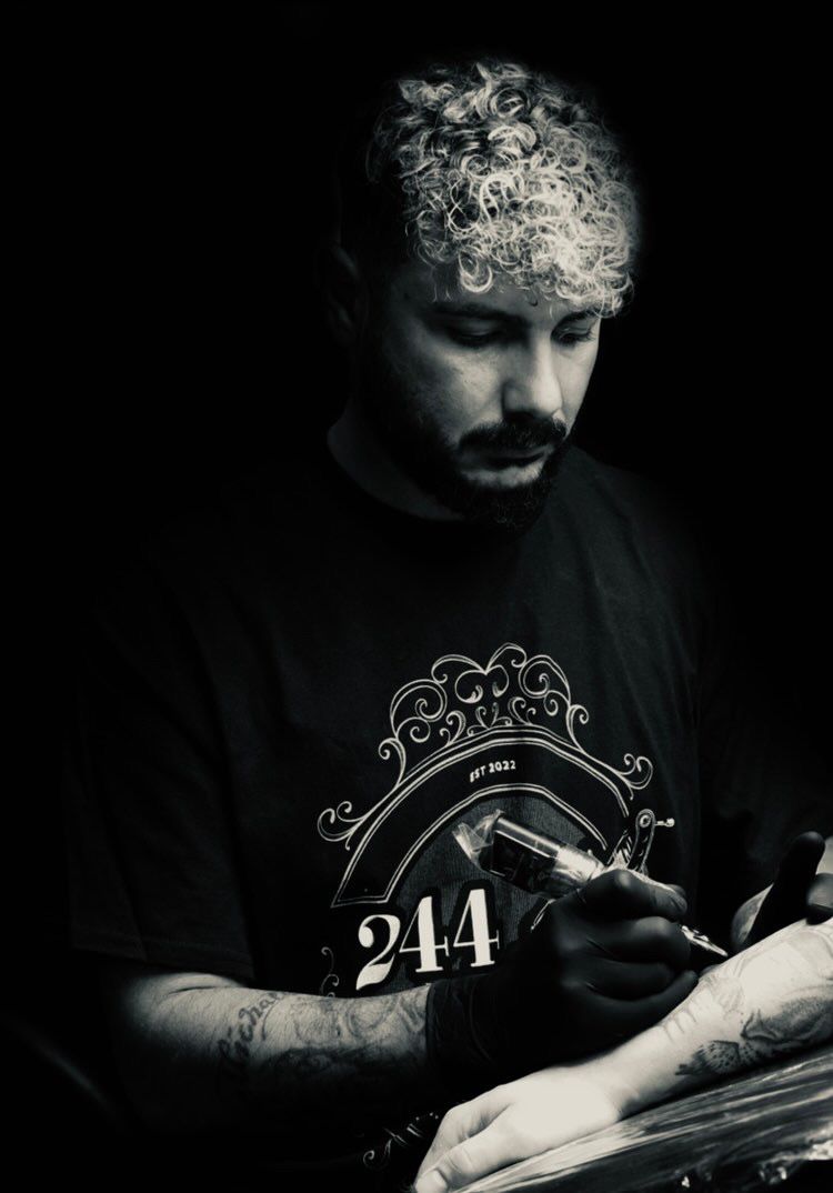 Tattoo artist Chris at 244 Tattoo Studio